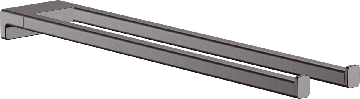 Полотенцедержатель Hansgrohe AddStoris, шлифованный черный хром (41770340)