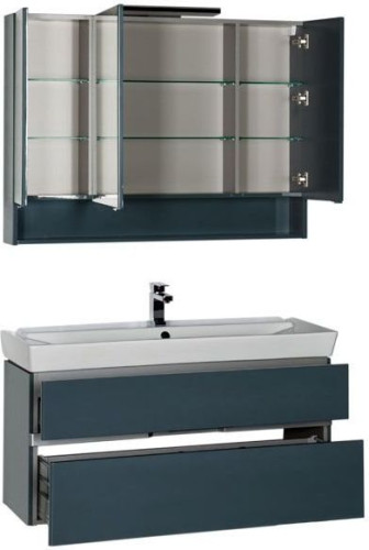 Мебель для ванной Aquanet Виго 120 сине-серый