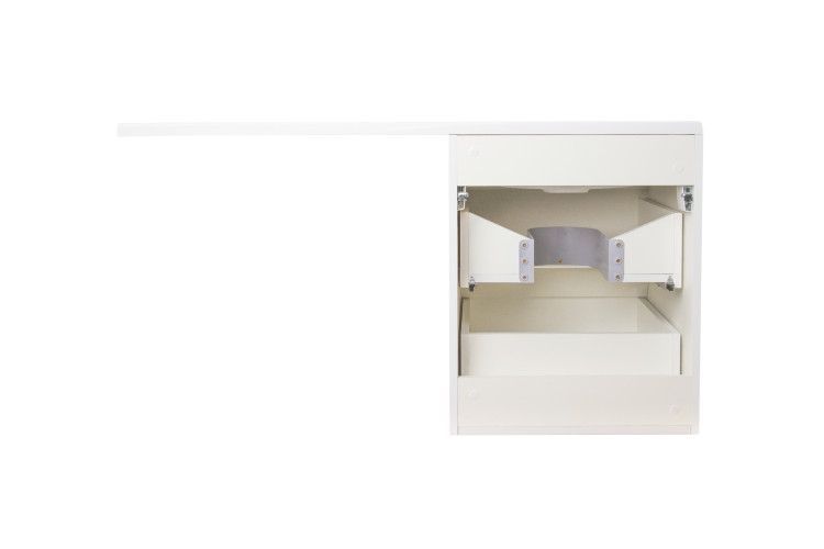 Тумба подвесная Style Line Даллас 115, Люкс белый, PLUS