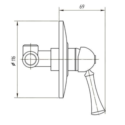 Смеситель для душа Migliore Dallas ML.DLS-6830