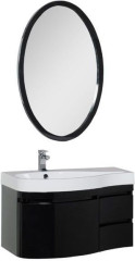 Мебель для ванной Aquanet Сопрано 95 L черный (3 ящика)