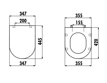 CREAVIT Крышка дуропласт с микролифтом LARA КРАСНАЯ