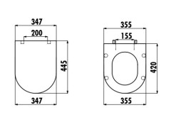 CREAVIT Крышка дуропласт с микролифтом LARA КРАСНАЯ