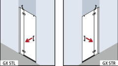 Душевая дверь Kermi Gia XP GX STR 09018VPК