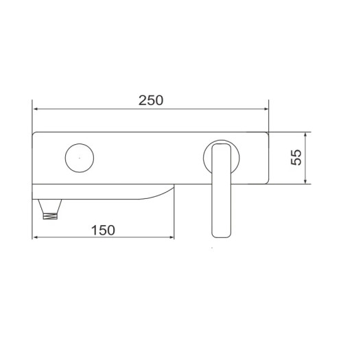 Смеситель для ванны Rose R2702H, черный