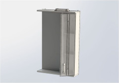 Зеркало-шкаф Aquanet Рондо 60 белый антик