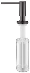 Дозатор для жидкого мыла Paulmark DECUS, D004-GM, вороненая сталь, Paulmark