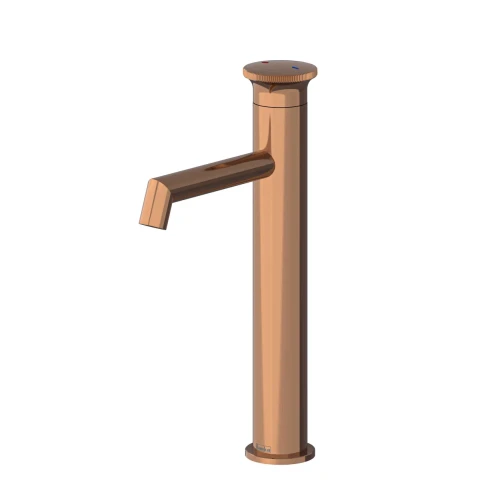 Смеситель для раковины Teska Arte Leo L, розовое золото