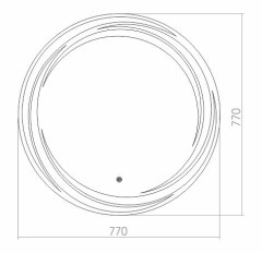 &quot;Miluz&quot; D770 (Сенсорный выключатель) зеркало