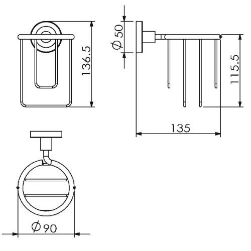 Держатель освежителя воздуха Langberger Burano 11074A