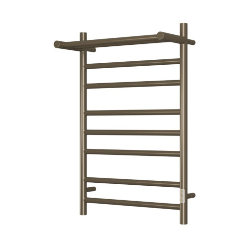 Полотенцесушитель электрический с полочкой (лесенка) Bauedge Stil Shelf DB-0025, 50x80 см
