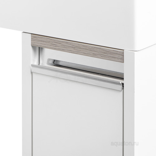 Тумба под стиральную машину AQUATON Лондри 80 (Раковина Рейн 80 белая)