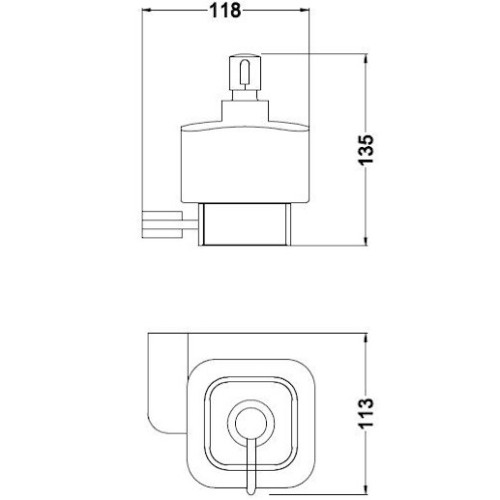 Дозатор для жидкого мыла Schein Allom 222DS-R