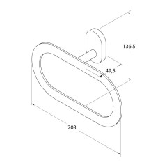 Кольцо для полотенец Iddis Mirro Plus MRPSBO0i51