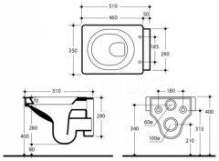 Унитаз Kerasan Cento 3514