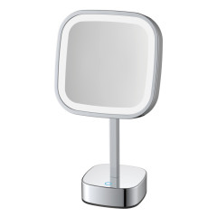 Зеркало настольное с увеличением 5х JAVA S-M331 хром