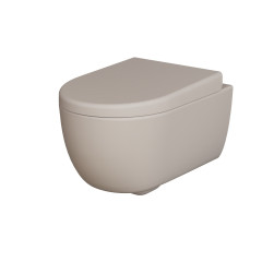 Унитаз Abner 103T20401R (545*360*330) МАТОВЫЙ БЕЖЕВЫЙ подвесной БЕЗОБОДКОВЫЙ