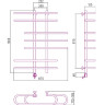 Электрический полотенцесушитель Сунержа Фурор 1000x900