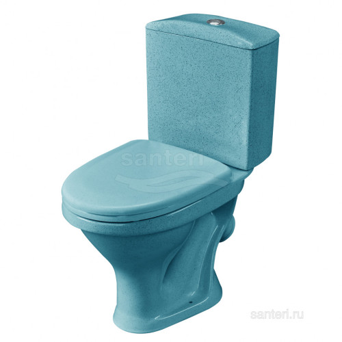 Унитаз-компакт Santeri Вест крап голубой 1.P201.8.S03.00B.F