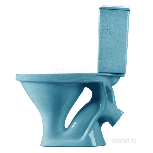 Унитаз-компакт Santeri Вест крап голубой 1.P201.8.S03.00B.F