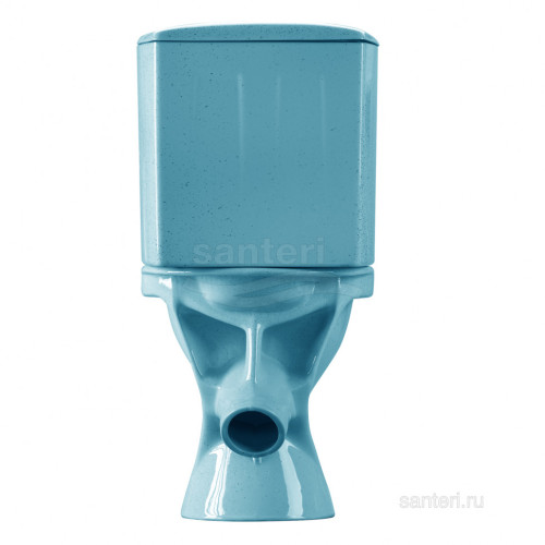 Унитаз-компакт Santeri Вест крап голубой 1.P201.8.S03.00B.F