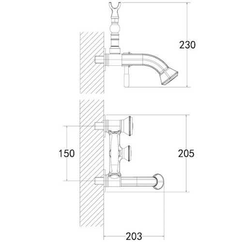 Смеситель для ванны Lemark Jasmine LM6612