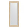 Зеркало настенное с фацетом EVOFORM в багетной раме старый гипс, 55х135 см, BY 1252