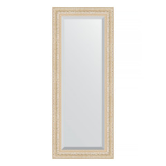 Зеркало настенное с фацетом EVOFORM в багетной раме старый гипс, 55х135 см, BY 1252