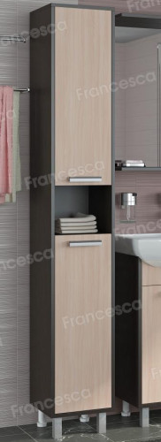 Пенал Francesca Eco 30 дуб/венге (2дв. универсальный)