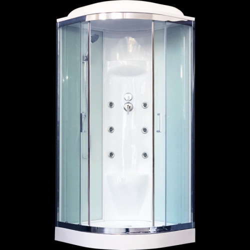 Душевая кабина Royal Bath НК RB100HK7-WT-CH 100x100 с гидромассажем