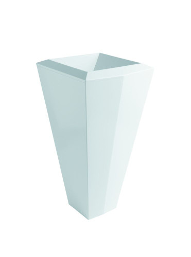 Olympia Crystal, напольная раковина 45х45см, цвет белый глянцевый