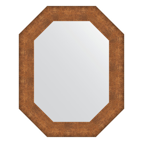 Зеркало настенное Polygon EVOFORM в багетной раме медная кольчуга, 61х76 см, BY 7294