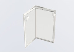 Зеркало Aquanet Луис 70 угловое темный орех