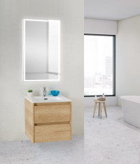 База под раковину подвесная BelBagno KRAFT 39-500/390-2C-SO-CG Cemento Grigio