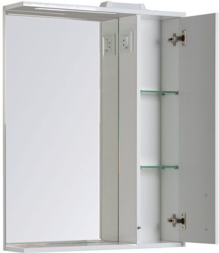 Зеркало-шкаф Aquanet Рондо 70 белый