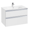 Модуль д/раковины Roca THE GAP 800 мм, 2 ящика, белый глянец