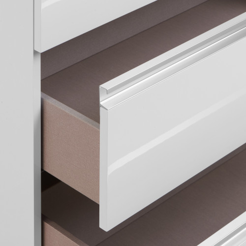 Модуль д/раковины Roca THE GAP 800 мм, 2 ящика, белый глянец