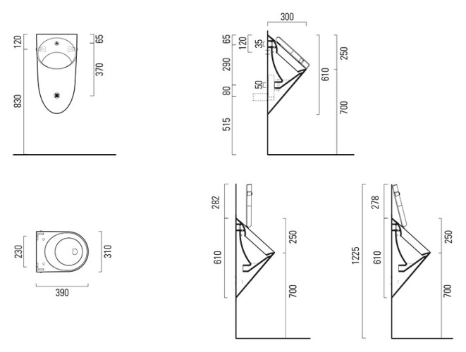 Писсуар GSI Pura 39 769711