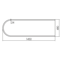 Арракис 480х1450 (бесконтактный сенсор) зеркало