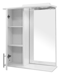 Зеркало-шкаф навесной с подсветкой MIXLINE Мираж-60 левый (535187)