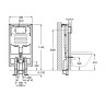 Инсталляция Roca DUPLO WC COMPACT, для подвесных унитазов