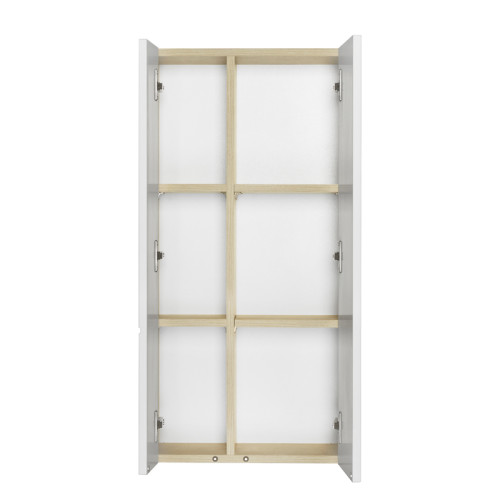 Шкафчик AQUATON Мишель подвесной, дуб эндгрейн/белый (1A243903MIX40)