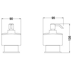 Дозатор для жидкого мыла Schein Allom 222DS-T
