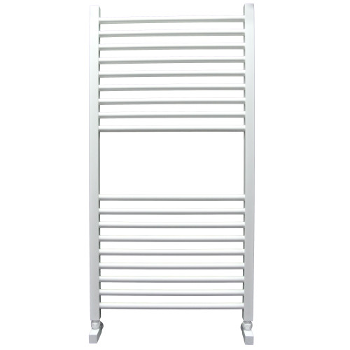 Полотенцесушитель Ника MODERN ЛМ-2 100/40 RAL9016 белый матовый с вентилями (комплект люкс)