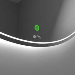 Зеркало OWL 1975 Skagern с LED подсветкой, D800