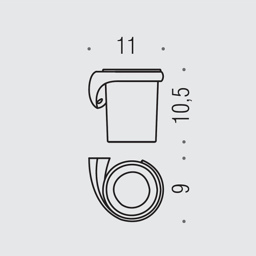 Стакан для зубных щеток Colombo Design Link В2402 DX.000