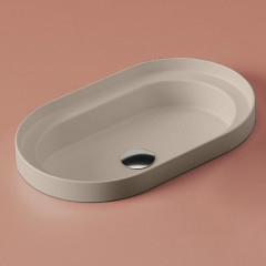 Раковина Artceram FUORI SCALA 583*363*130 отверстия для смесителя-отсутствуют Brown matera