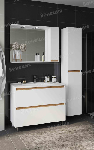 Зеркало-шкаф Венеция Bianco 100 белый