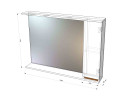 Зеркало-шкаф Венеция Bianco 100 белый