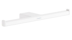 Держатель запасного рулона туалетной бумаги двойной Hansgrohe AddStoris, матовый белый (41748700)